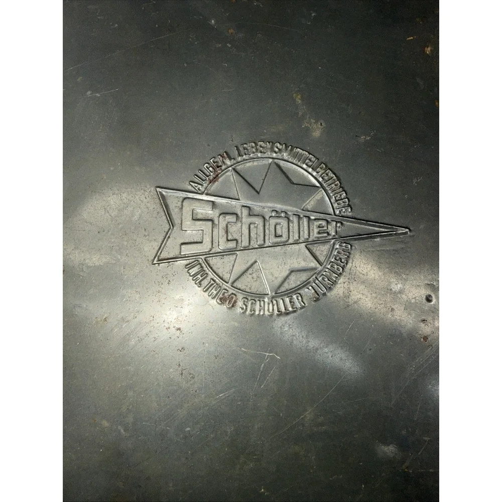 VINTAGE RARE GERMAN SCHOLLER GINGER BREAD TIN BOX Metal